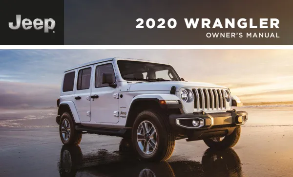 Cover of the 2020 Jeep Wrangler Unlimited owner manual
