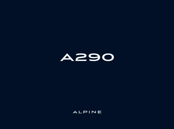 Cover of a Alpine owner manual
