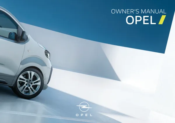 Cover of the 2026 Opel Vivaro owner's manual