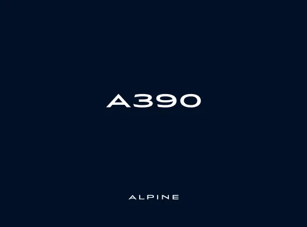 Cover of a Alpine owner manual