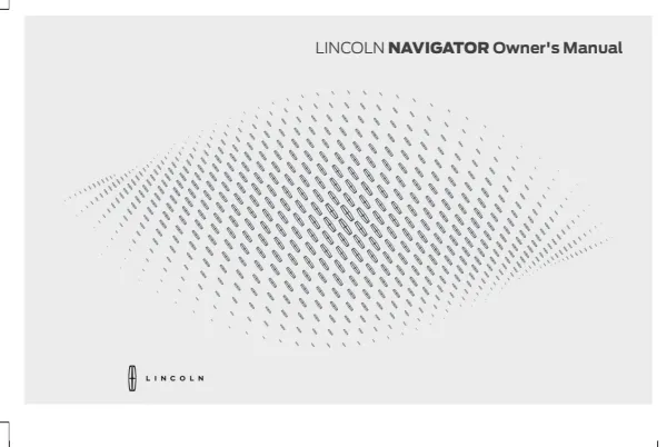 Cover of a Lincoln owner manual