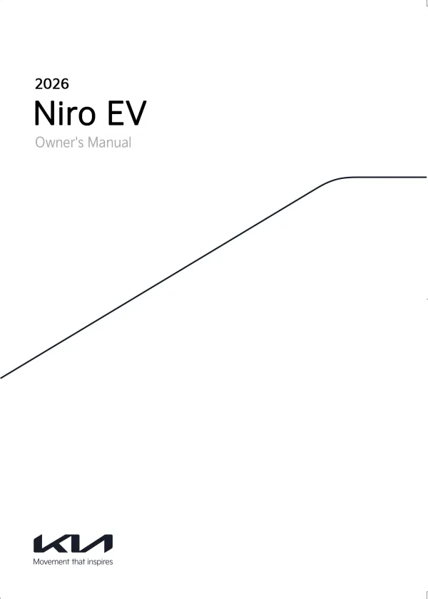 Cover of the 2026 Kia Niro EV owner manual