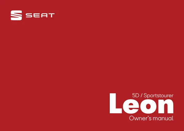 Cover of the 2025 SEAT Leon owner manual