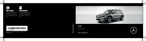 Cover of the 2024 Mercedes-Benz GLB owner's manual
