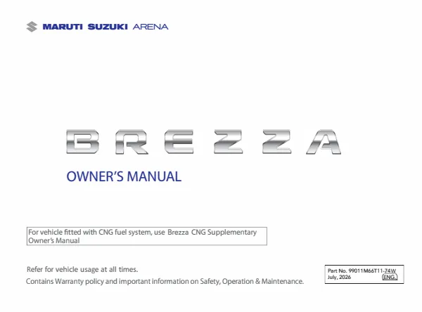 Cover of a Suzuki owner manual