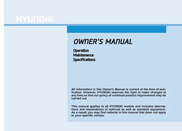 Cover of the 2020 Hyundai Elantra GT owner manual
