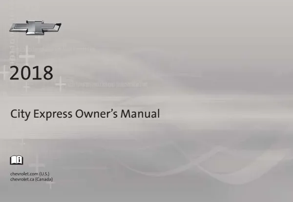 Cover of the 2018 Chevrolet City Express owner manual
