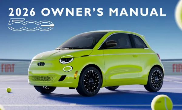 Cover of a Fiat owner manual