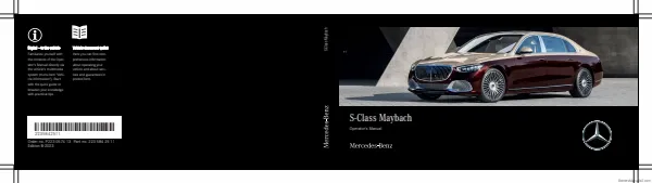 Cover of the 2023 Mercedes-Benz Maybach S-Class owner manual