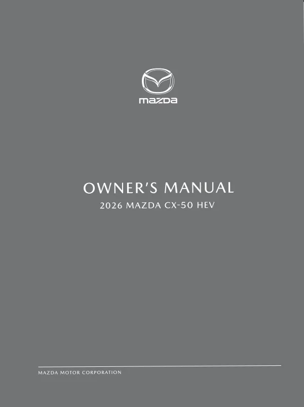 Cover of the 2026 Mazda CX-50 Hybrid owner manual