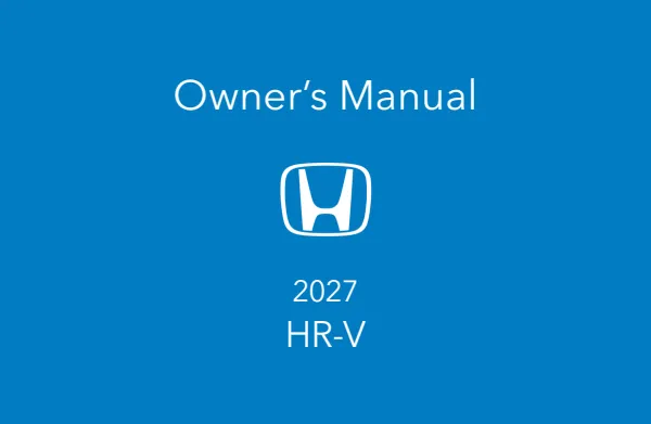 Cover of a Honda owner manual
