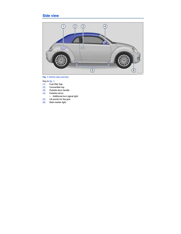 Cover of the 2013 Volkswagen Beetle Convertible owner manual