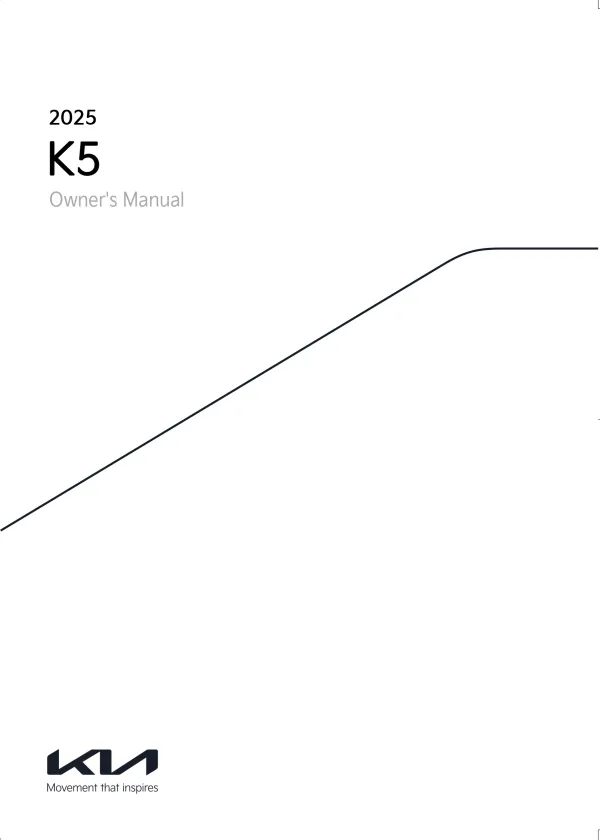 Cover of the 2025 Kia Optima K5 owner manual