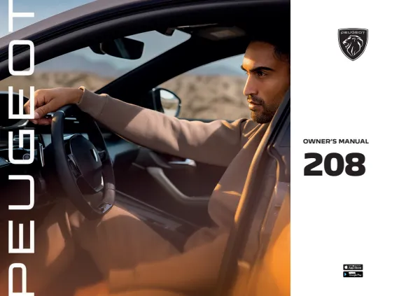 Cover of the 2025 Peugeot 208 owner manual