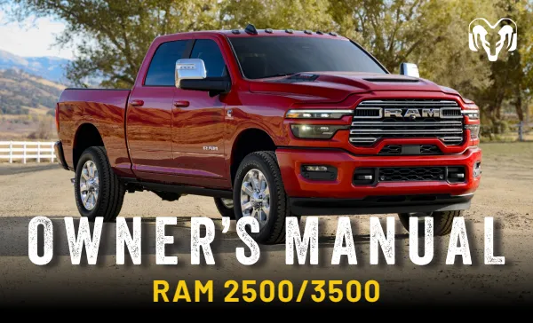 Cover of a Ram owner manual