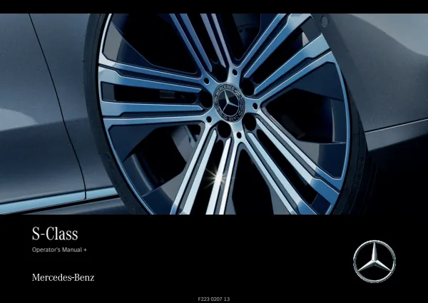 Cover of the 2025 Mercedes-Benz S-Class owner manual