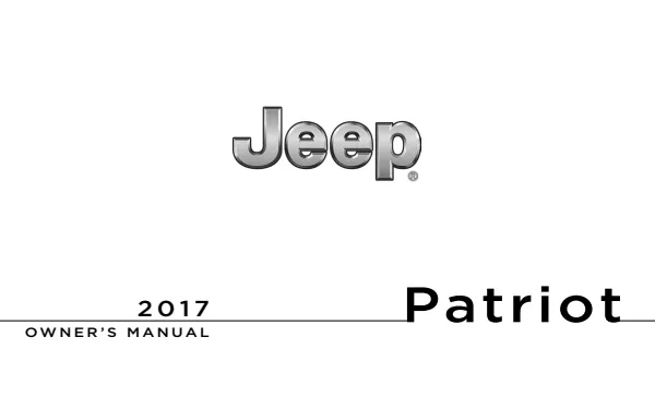 Cover of the 2017 Jeep Patriot owner manual