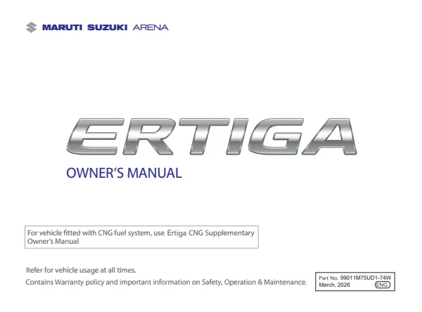 Cover of a Suzuki owner manual