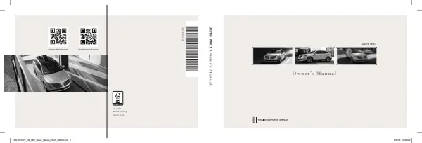 Cover of the 2019 Lincoln MKT owner manual