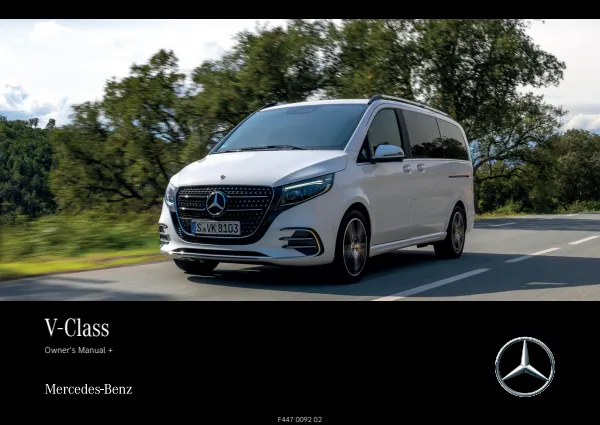 Cover of the 2025 Mercedes-Benz V-Class owner's manual