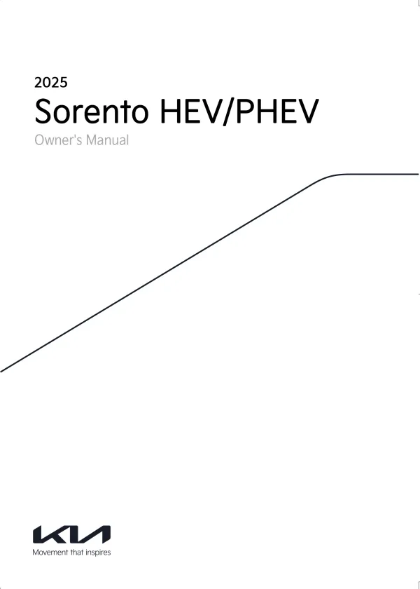 Cover of the 2025 Kia Sorento Hybrid owner manual