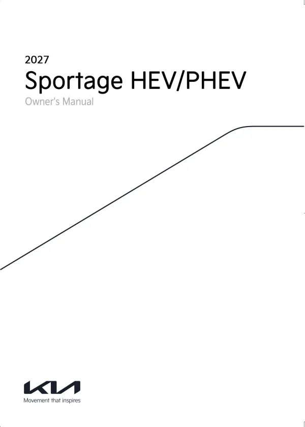 Cover of the 2027 Kia Sportage Hybrid owner's manual