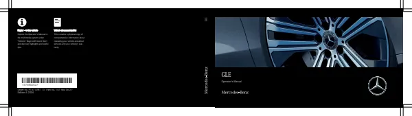 Cover of the 2024 Mercedes-Benz GLE owner's manual