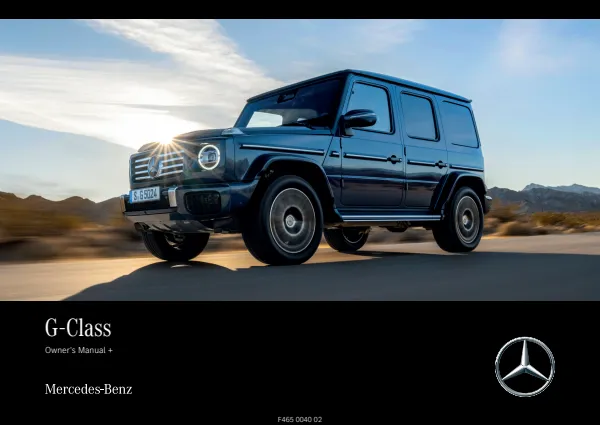 Cover of the 2025 Mercedes-Benz G-Class owner manual