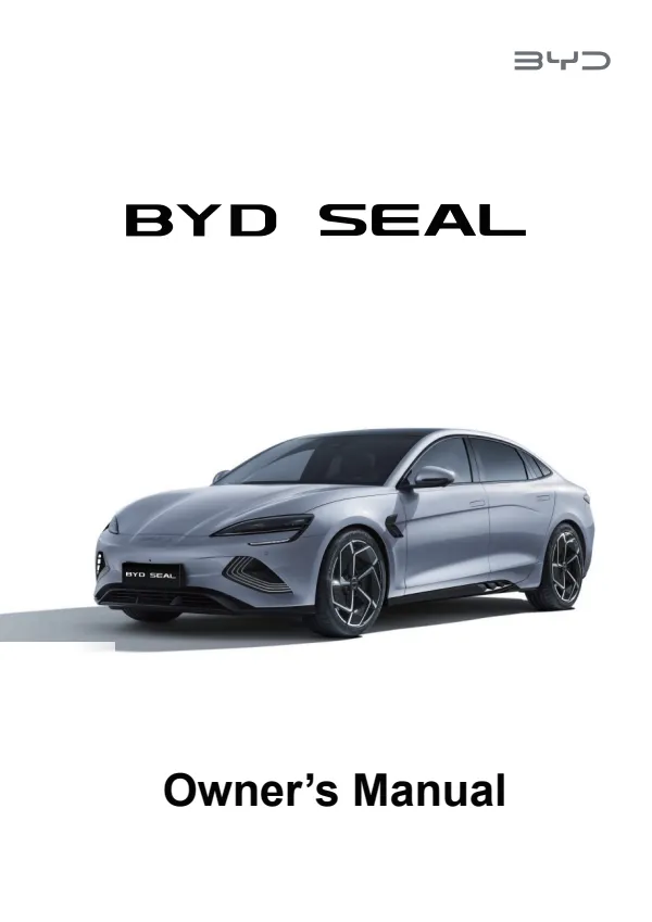 Cover of the 2026 BYD Seal owner manual