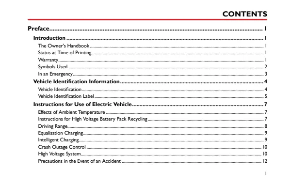 Cover of the 2025 MG MG5 EV owner manual