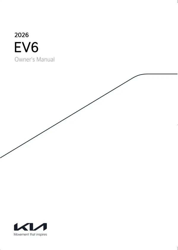 Cover of the 2026 Kia EV6 owner manual
