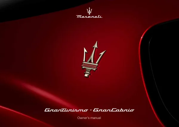 Cover of a Maserati owner manual