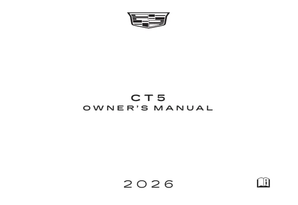 Cover of the 2026 Cadillac CT5 owner manual