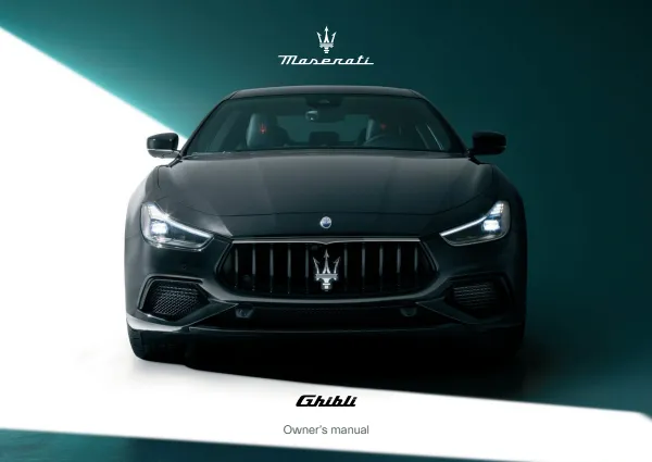 Cover of the 2024 Maserati Ghibli owner manual