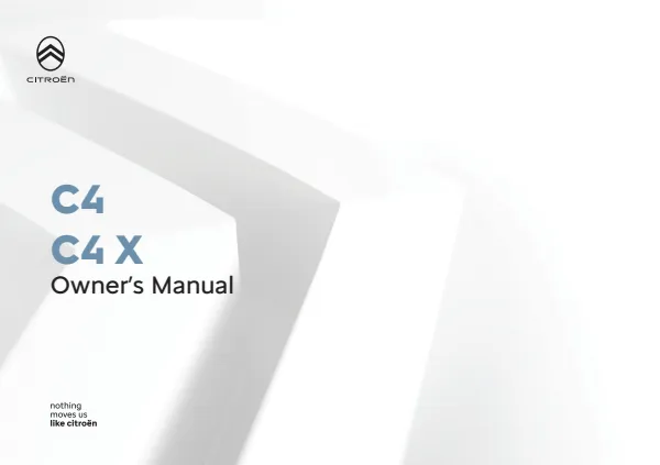 Cover of the 2025 Citroen C4 X owner's manual