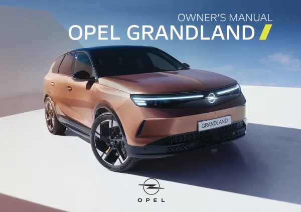 Cover of a Opel owner manual