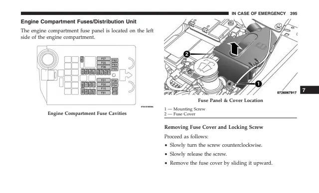 Fuse information on page 397 of the 2019 Jeep Renegade manual