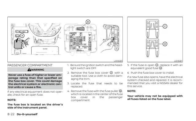 Fuse information on page 468 of the 2022 Nissan Sentra manual
