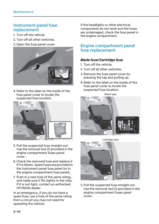 Fuse information on page 508 of the 2027 Hyundai Elantra Hybrid manual