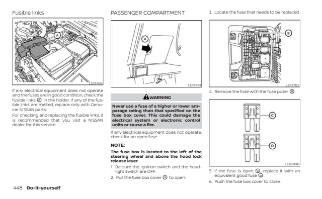 Fuse information on page 462 of the 2027 Nissan Kicks manual