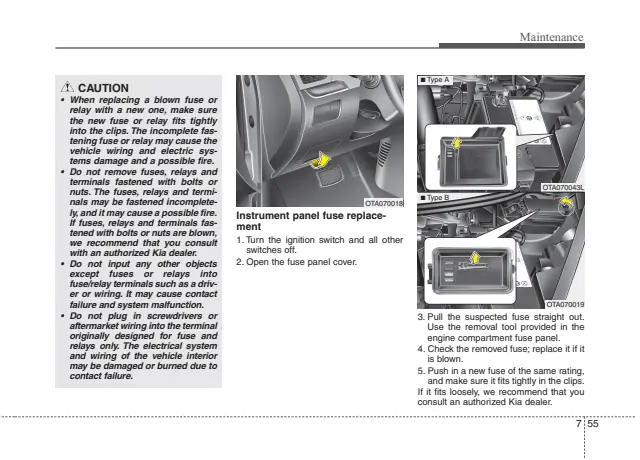 Fuse information on page 433 of the 2015 Kia Picanto manual