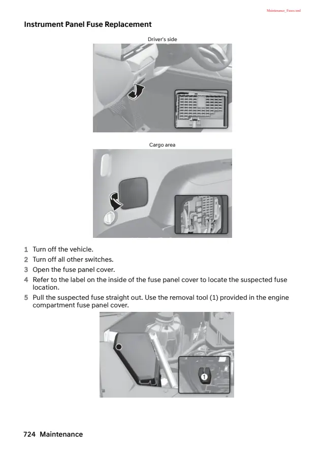 Fuse information on page 734 of the 2027 Genesis GV80 manual
