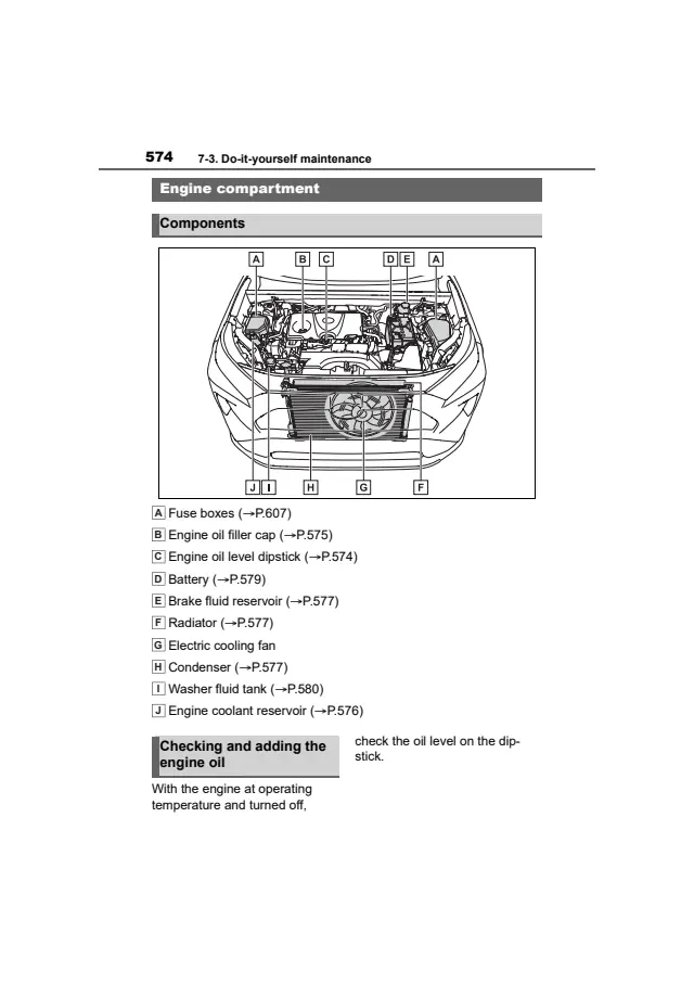 Fuse information on page 574 of the 2020 Toyota RAV4 manual