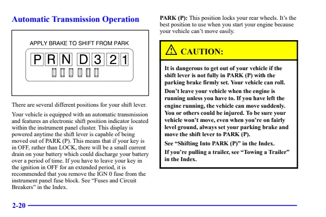 Fuse information on page 108 of the 2002 GMC Yukon manual