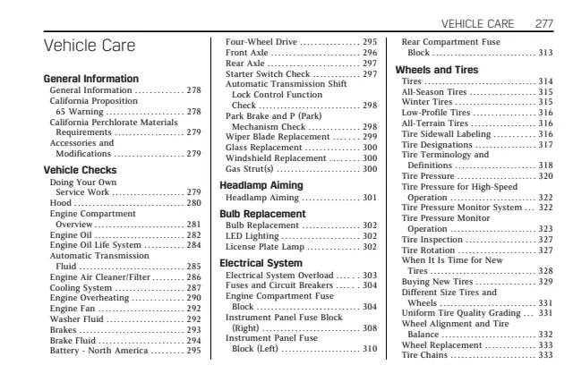 Fuse information on page 278 of the 2019 Cadillac Escalade manual