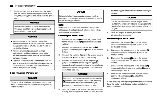 Fuse information on page 210 of the 2027 Dodge Durango manual