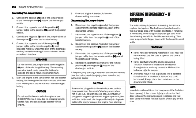 Fuse information on page 272 of the 2025 Dodge Durango manual