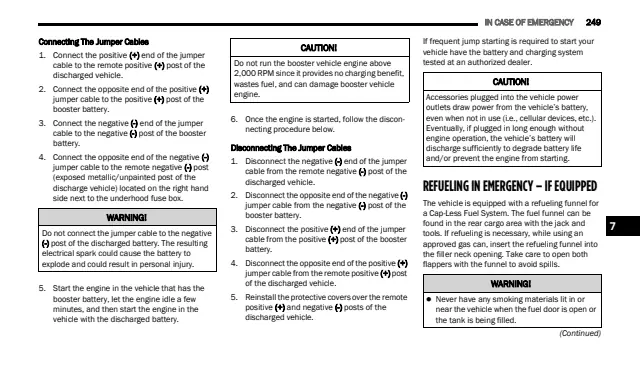 Fuse information on page 251 of the 2022 Dodge Durango manual
