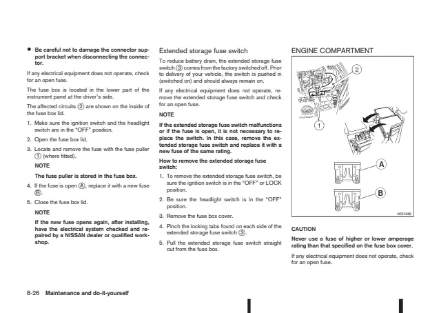 Fuse information on page 294 of the 2014 Nissan Qashqai manual