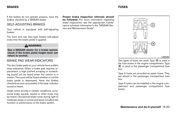 Fuse information on page 358 of the 2013 Nissan Altima manual